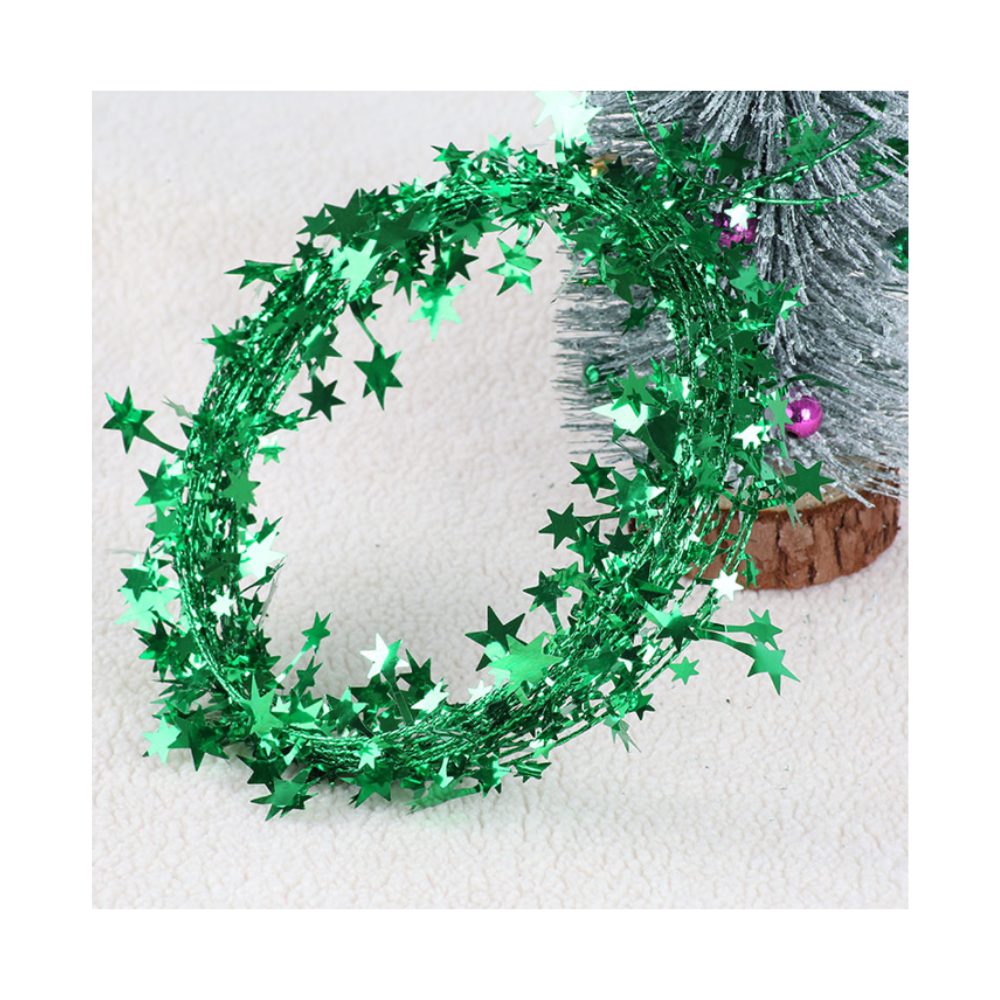 Girlanda s hviezdami - 7,5m rôzne farby