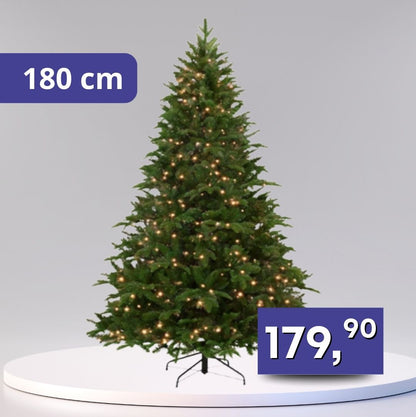 Vianočný stromček, s LED osvetlením, 180cm - 800 vetvičiek 250LED