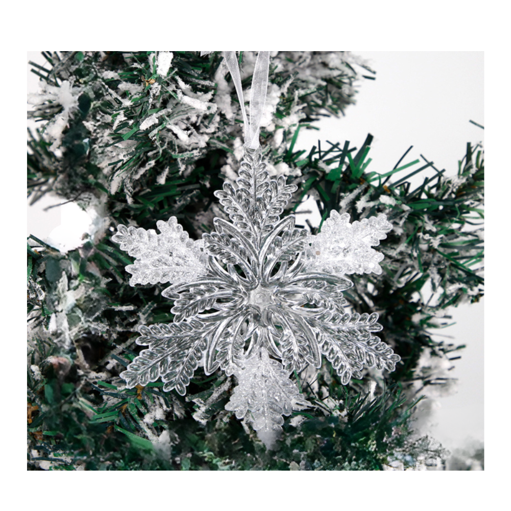 Plastové závesné vločky, rôzne druhy