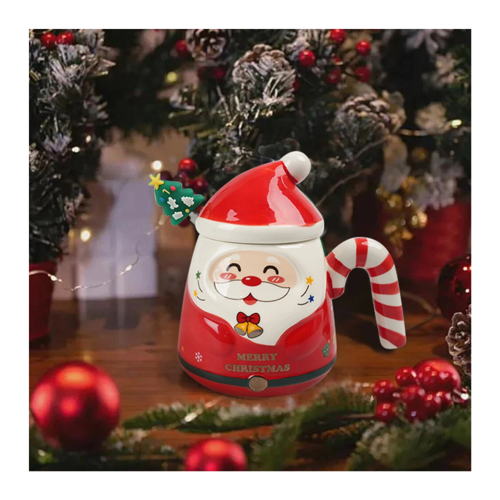 Vianočná šálka Mikuláš - 400ml, rôzne farby