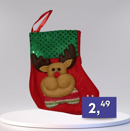 Dekoračné vianočné ponožky - rôzne druhy