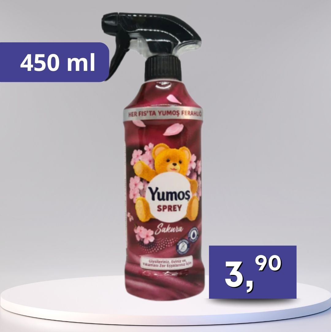 Yumos - sprej na oblečenie a izbu,rôzne druhy 450ml