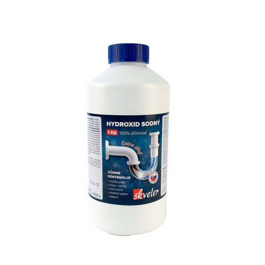 Hydroxid sodný SKVELER, čistič sifónov 1kg perly KLC