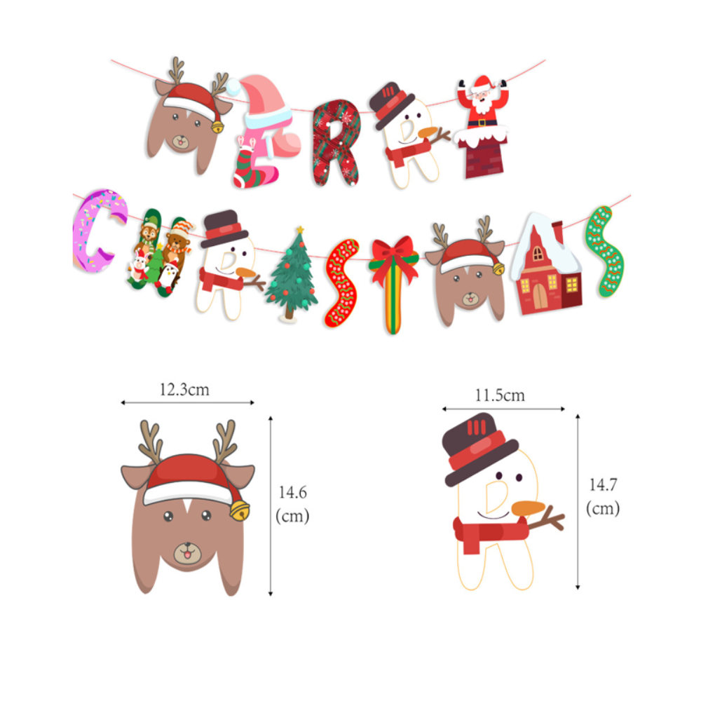 Obrázková girlanda - 3m rôzne druhy