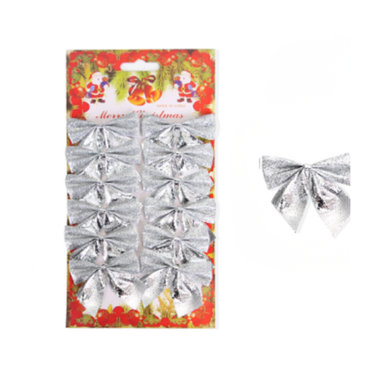 Ozdobné mašle 12ks - rôzne farby