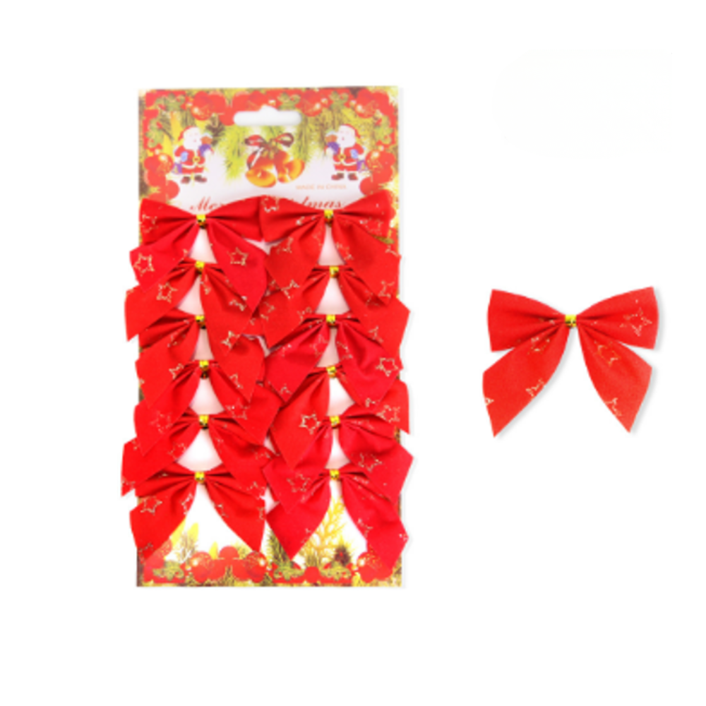 Ozdobné mašle 12ks - rôzne farby