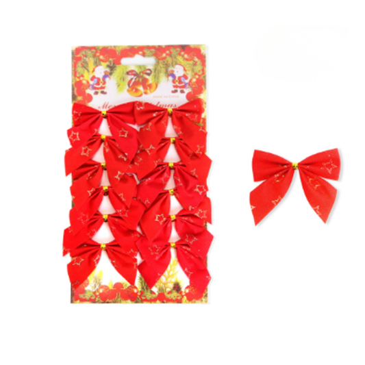 Ozdobné mašle 12ks - rôzne farby