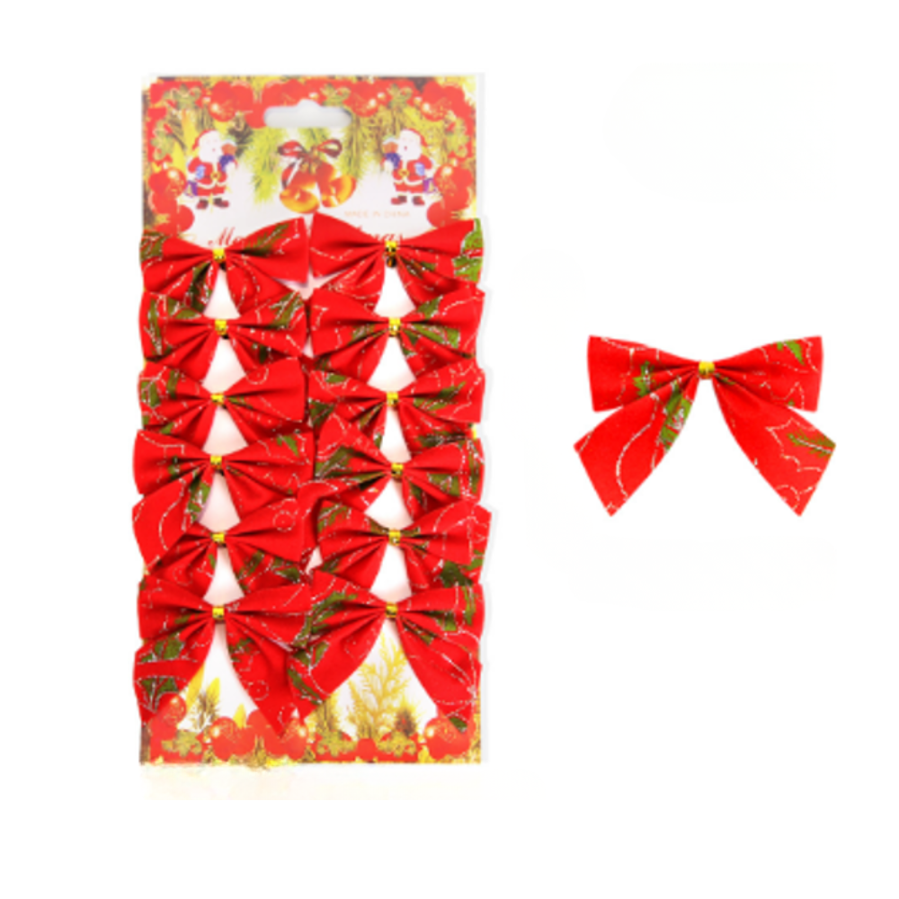 Ozdobné mašle 12ks - rôzne farby