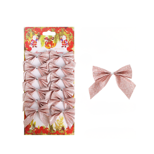 Ozdobné mašle 12ks - rôzne farby