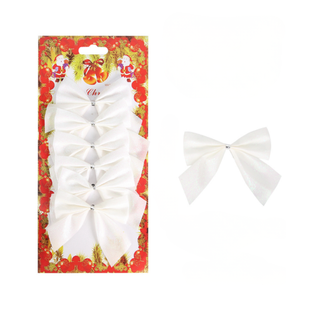 Ozdobné mašle 6ks, rôzne farby