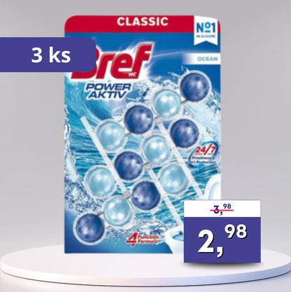 Bref – WC guličky Ocean, modré 3 ks