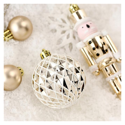 Sada vianočných ozdôb - 50ks rôzne farby