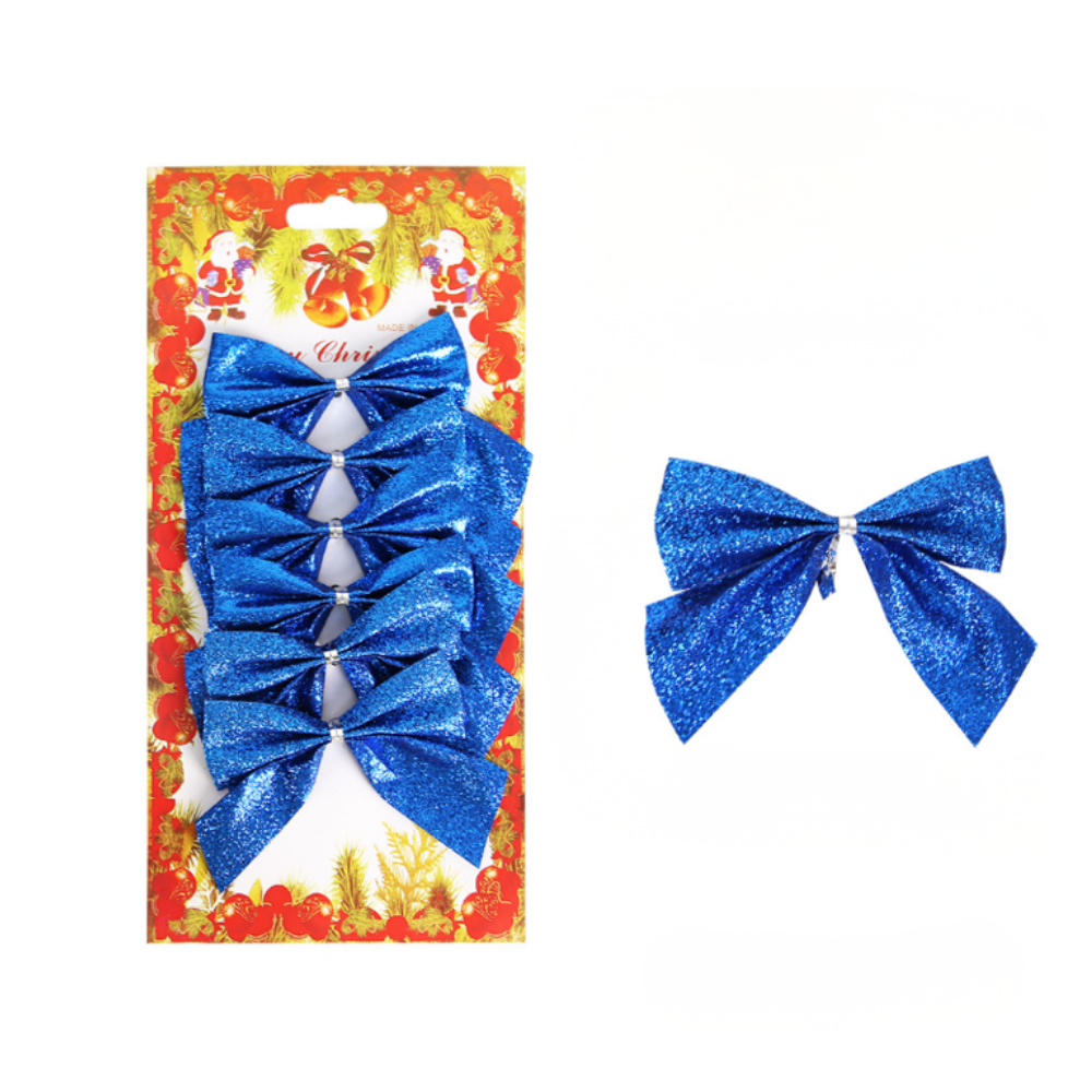 Ozdobné mašle 6ks, rôzne farby