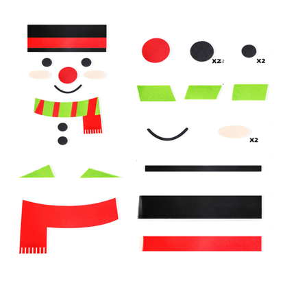 Vianočná dekoratívna nálepka, rôzne druhy