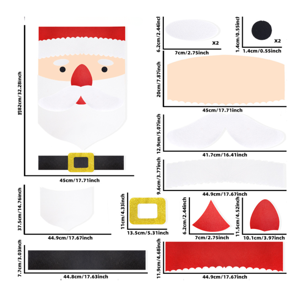 Vianočná dekoratívna nálepka, rôzne druhy