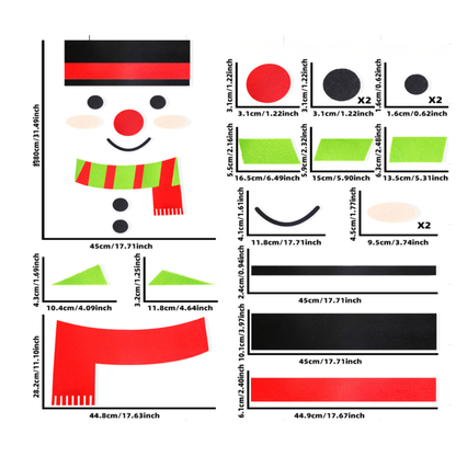 Vianočná dekoratívna nálepka, rôzne druhy