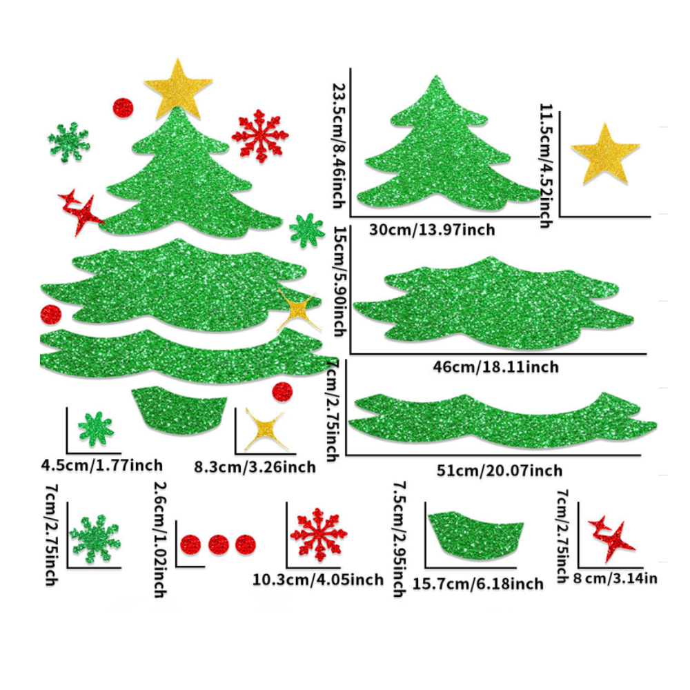 Vianočná dekoratívna nálepka, rôzne druhy