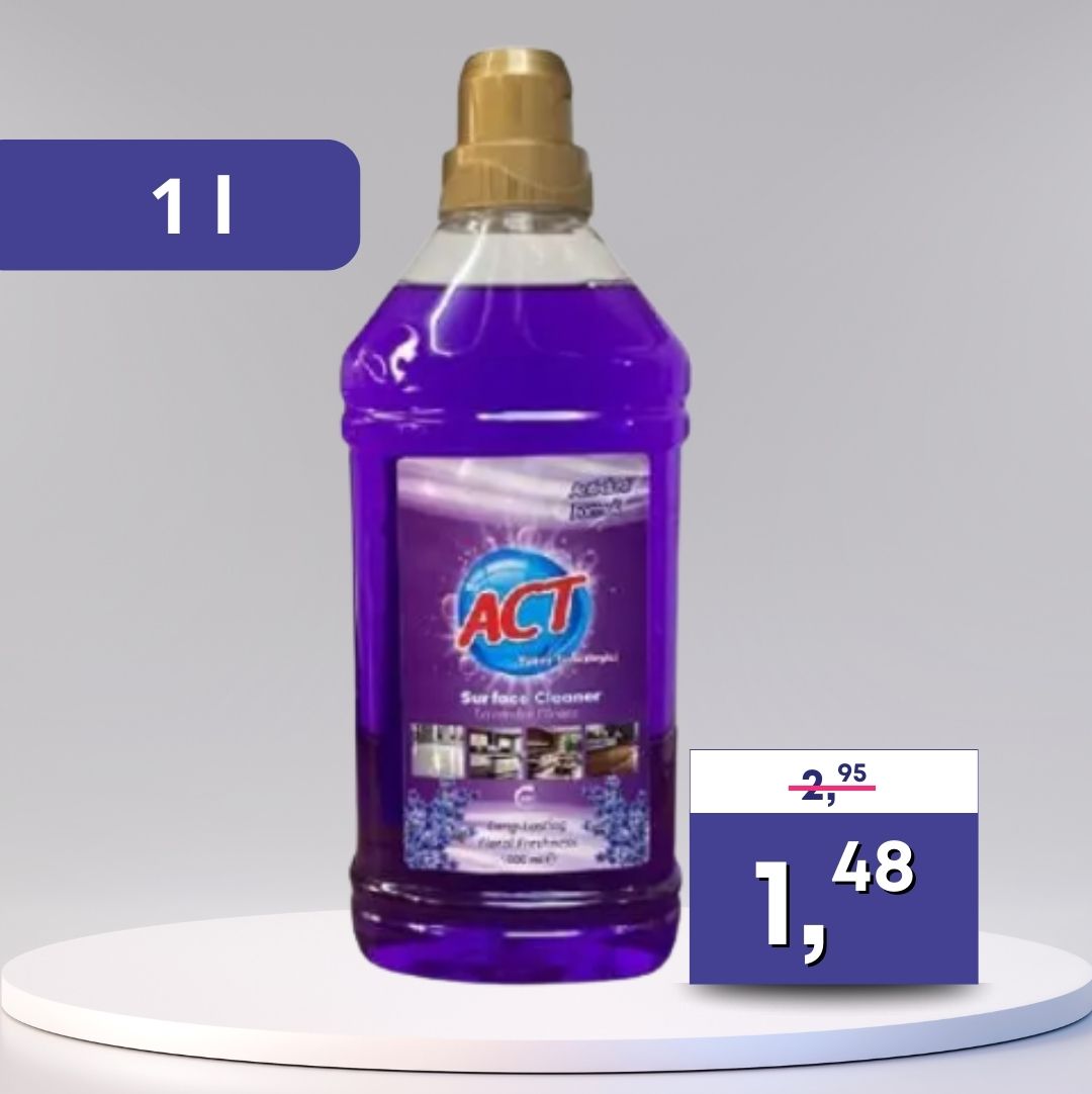 ACT - čistič podláh, rôzne druhy 1000ml