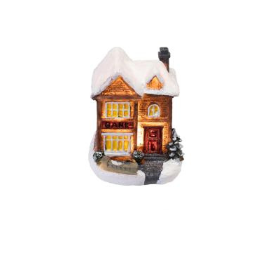 Zimné LED domčeky farebné, rôzne druhy