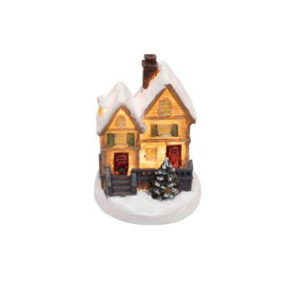 Zimné LED domčeky farebné, rôzne druhy