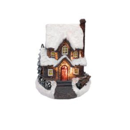 Zimné LED domčeky farebné, rôzne druhy