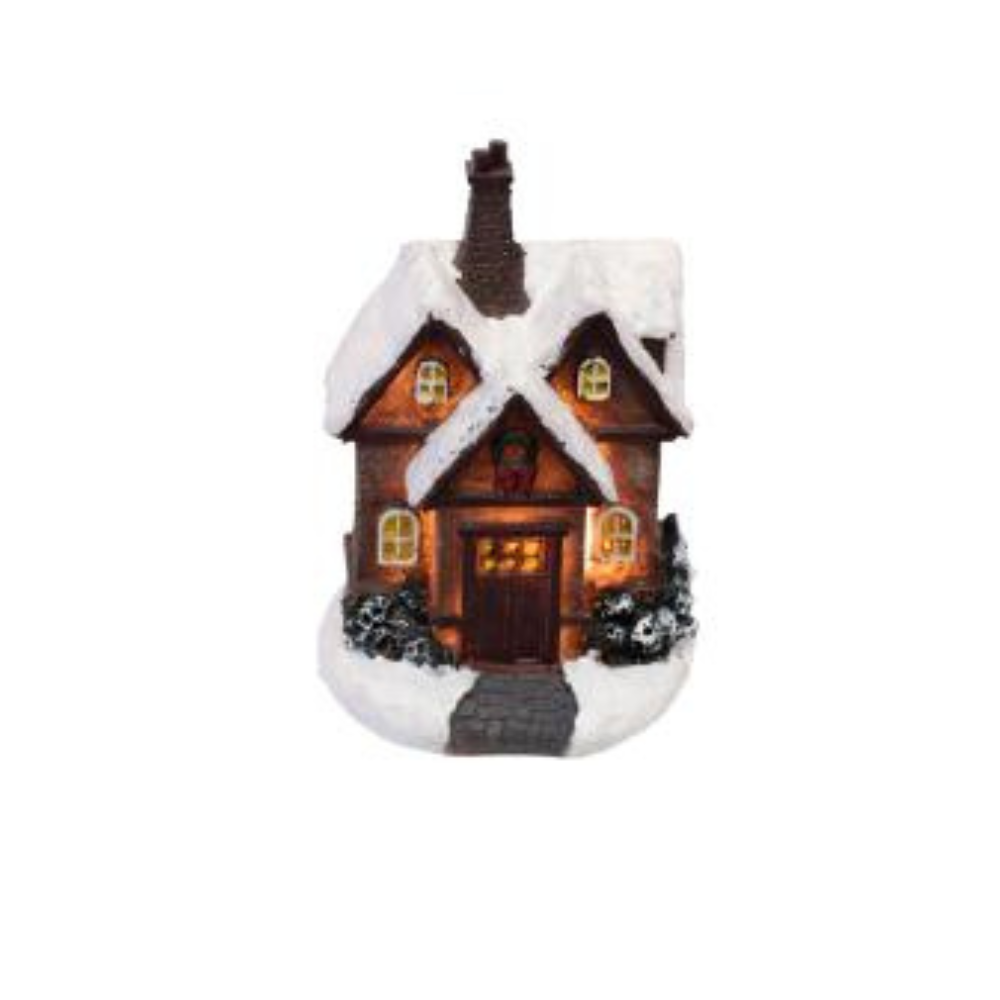 Zimné LED domčeky farebné, rôzne druhy