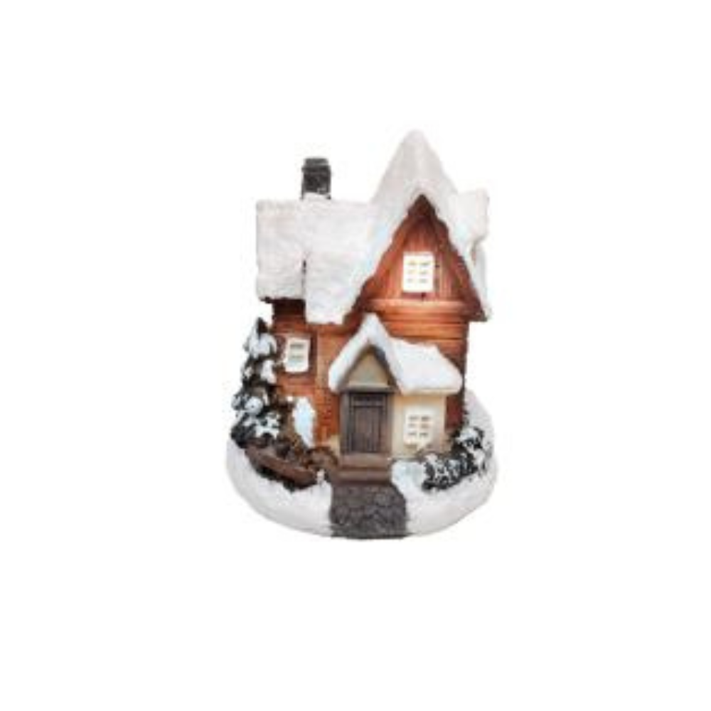 Zimné LED domčeky farebné, rôzne druhy