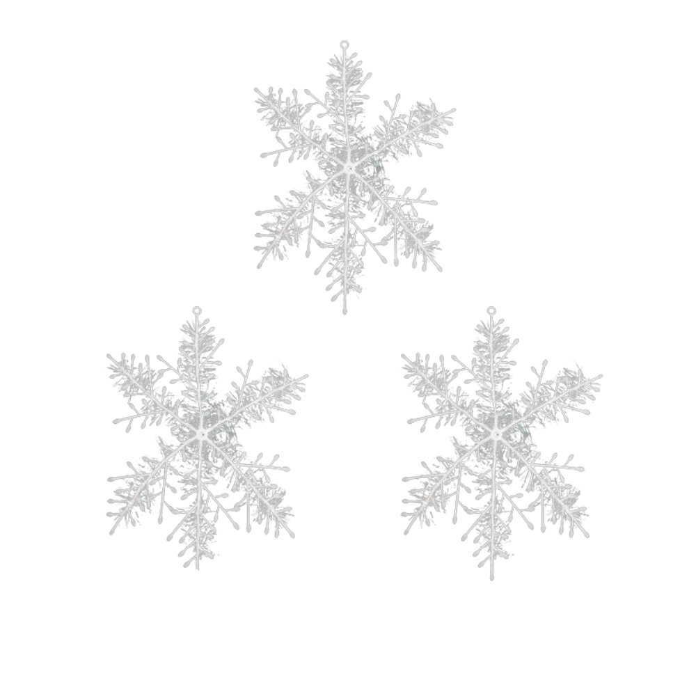 Snehová vločka 3ks, rôzne veľkosti