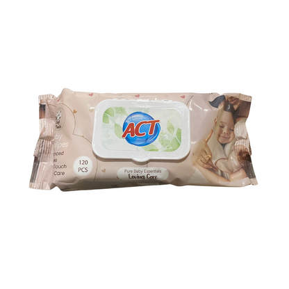 ACT - vlhčené obrúsky 120ks, rôzne druhy