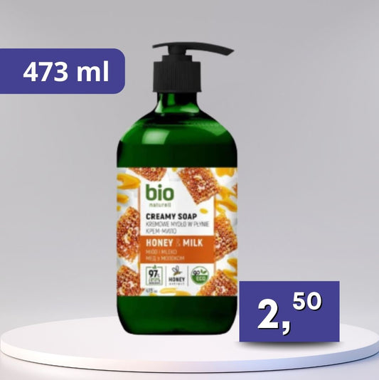 Bio Naturell – tekuté mydlo, rôzne druhy 473 ml