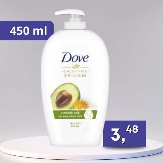 Dove -  tekuté mydlo, rôzne druhy 450ml