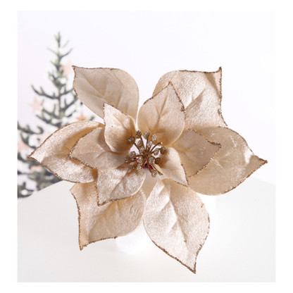 Vianočná ruža - 21cm, rôzne farby