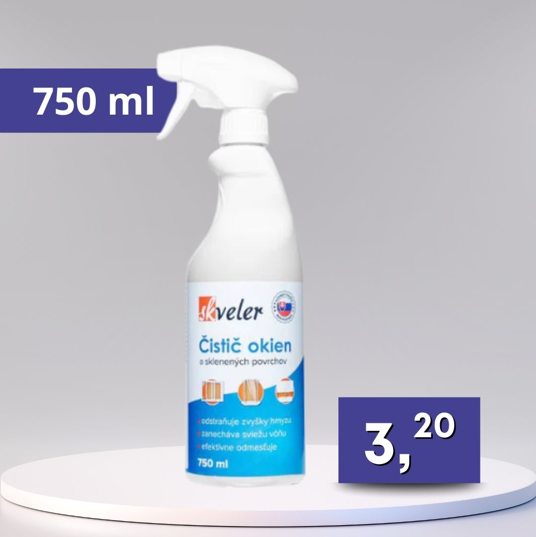 Skveler – čistič na okná a sklo 750 ml