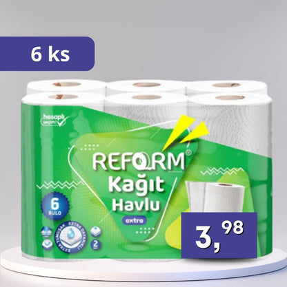 Reform - kuchynské utierky, balenie 6 ks