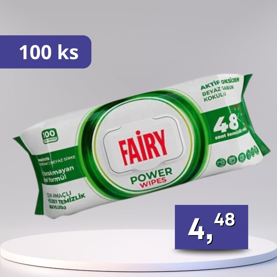 Fairy - univerzálne obrúsky, rôzne druhy 100ks