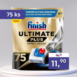 Finish Ultimate Plus – tablety do umývačky riadu 75 ks