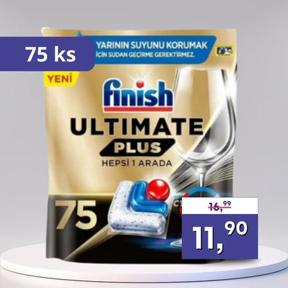 Finish Ultimate Plus – tablety do umývačky riadu 75 ks