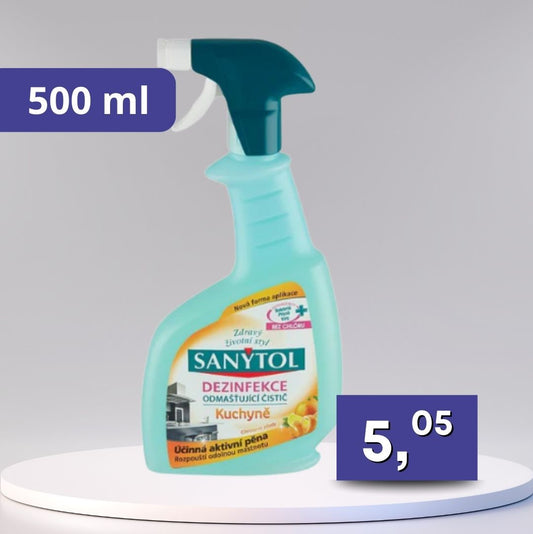 Sanytol – dezinfekčný odmasťujúci čistič do kuchyne