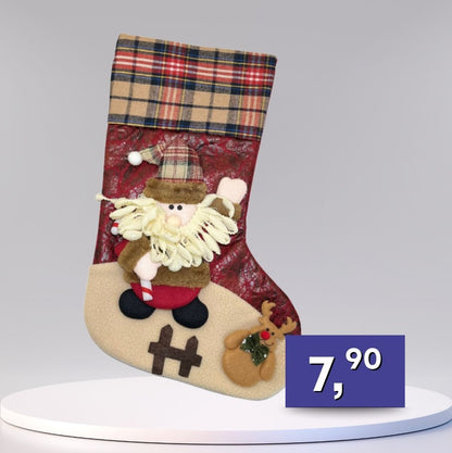 Dekoračné vianočné ponožky - rôzne druhy