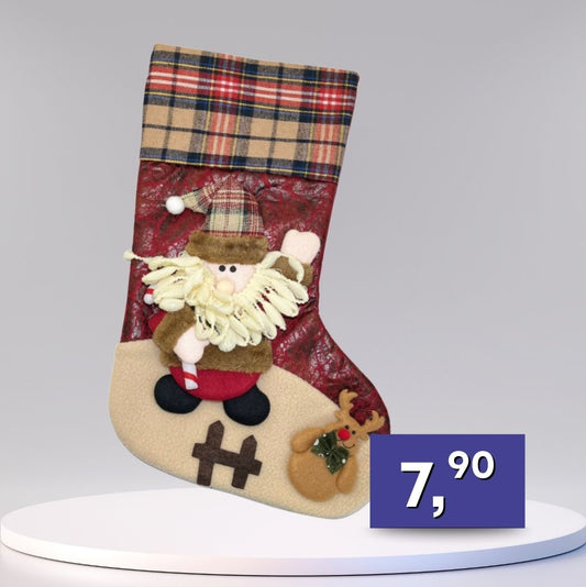 Dekoračné vianočné ponožky - rôzne druhy