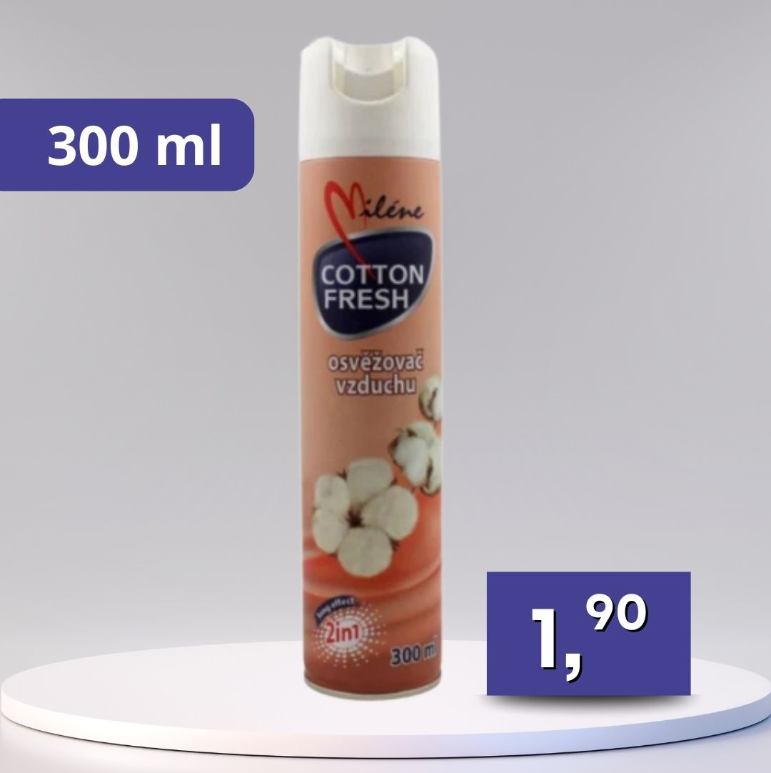Miléne – osviežovač vzduchu 2v1, bavlna 300 ml