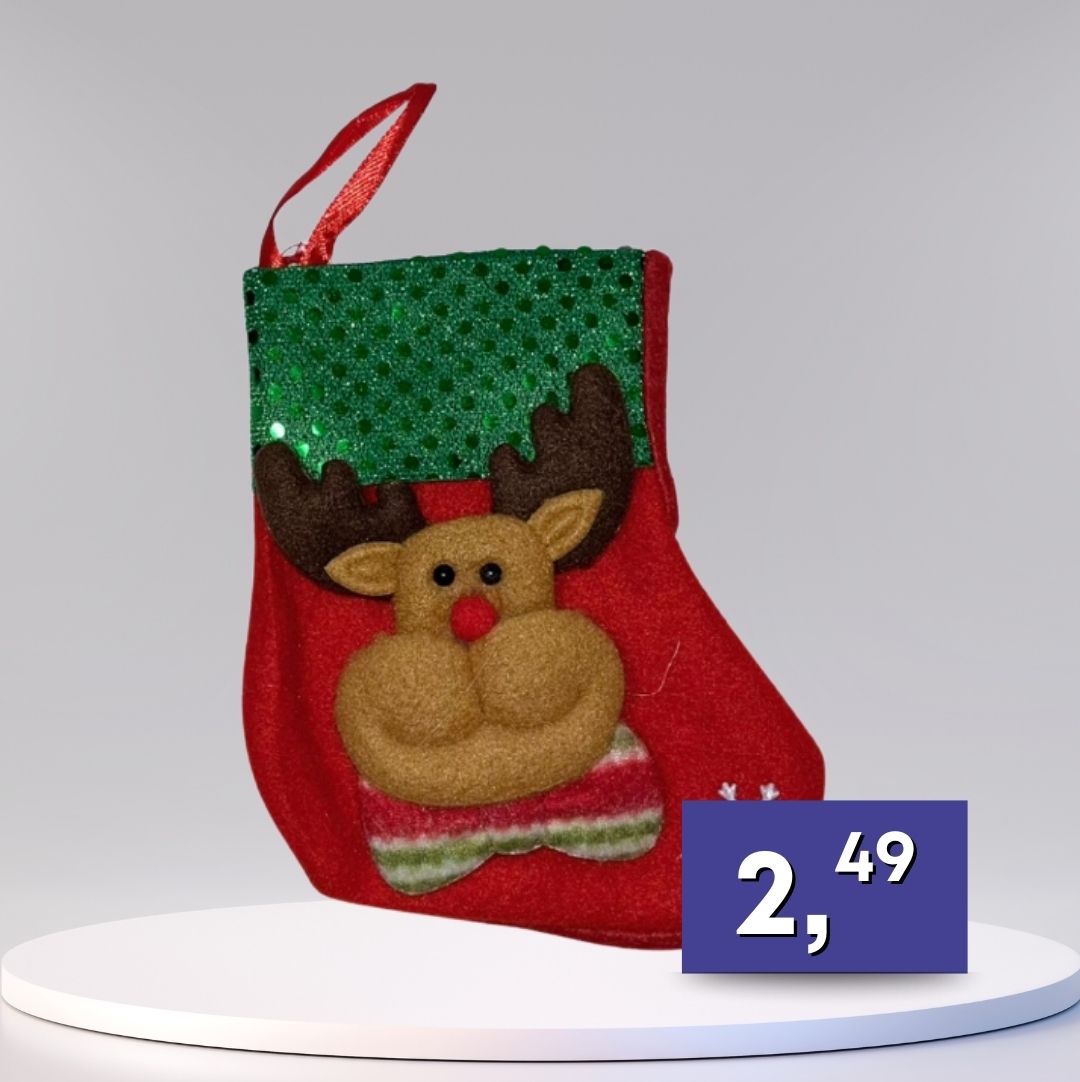 Dekoračné vianočné ponožky - rôzne druhy