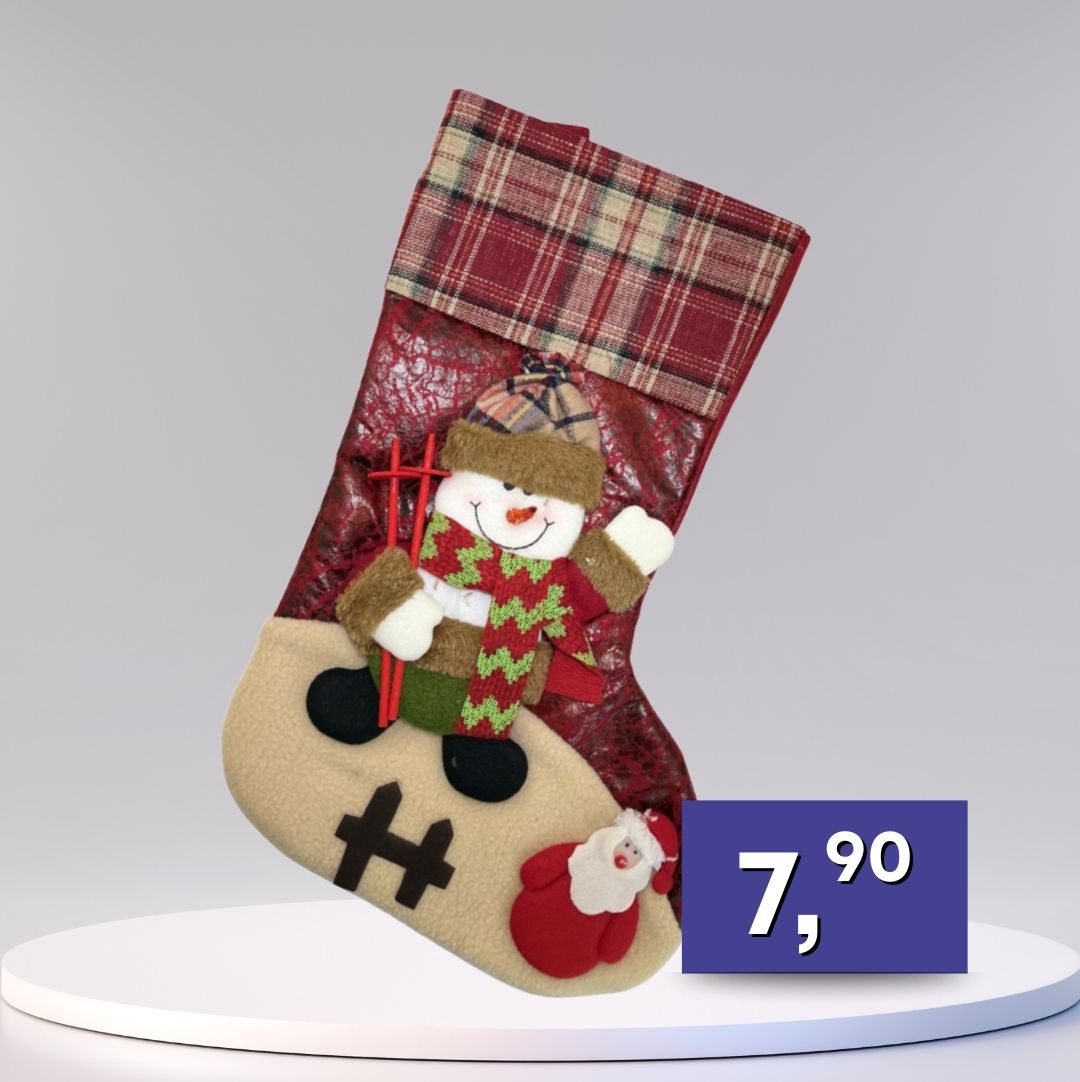 Dekoračné vianočné ponožky - rôzne druhy