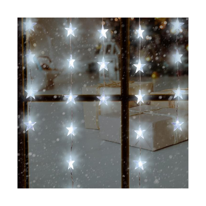 LED svetelný záves hviezda 1,35m, rôzne farby