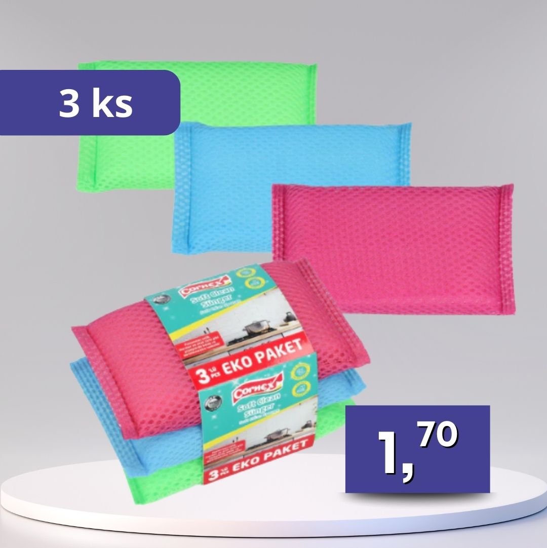 Cornex – čistiaca špongia, balenie 3 ks