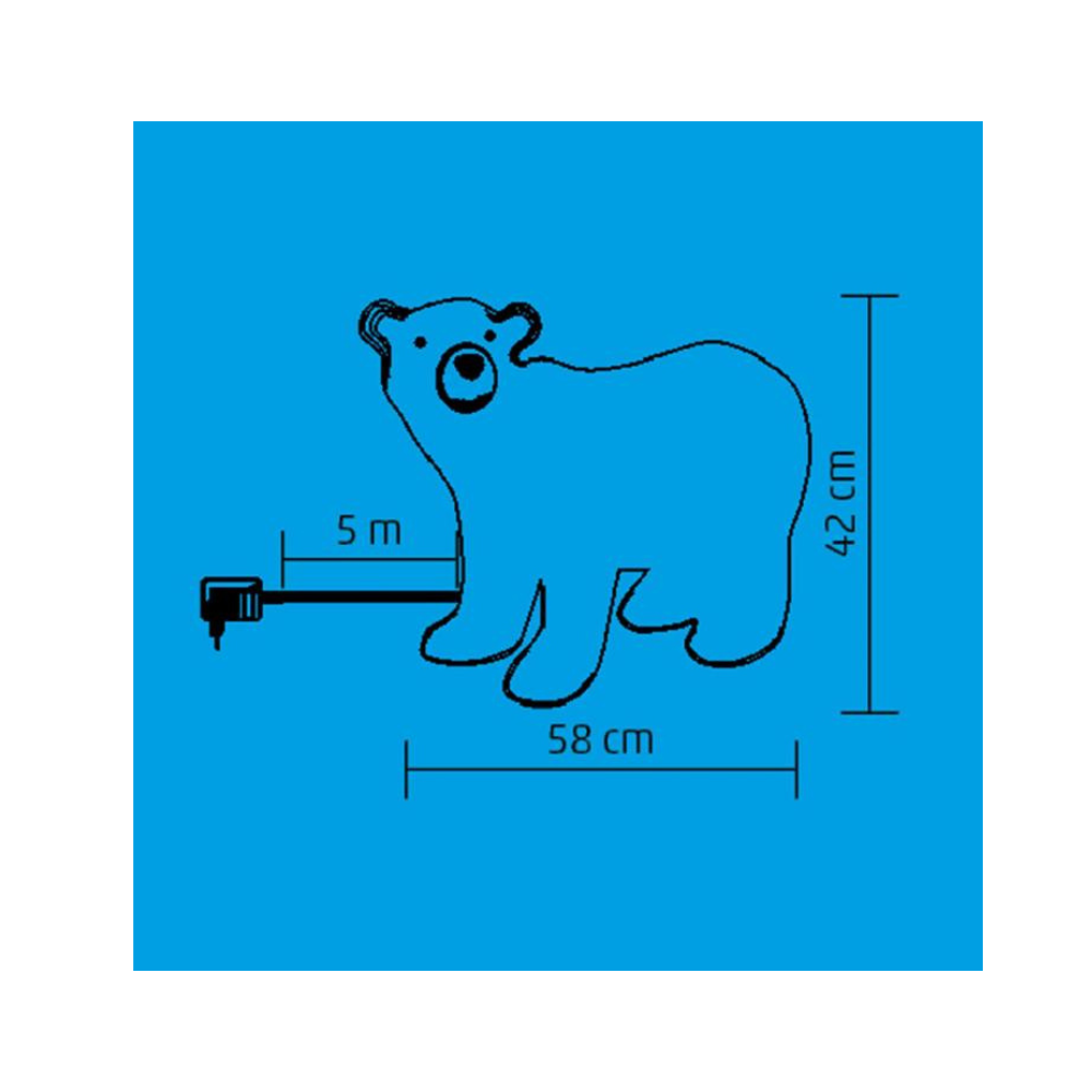 Ľadový medveď dekorácia