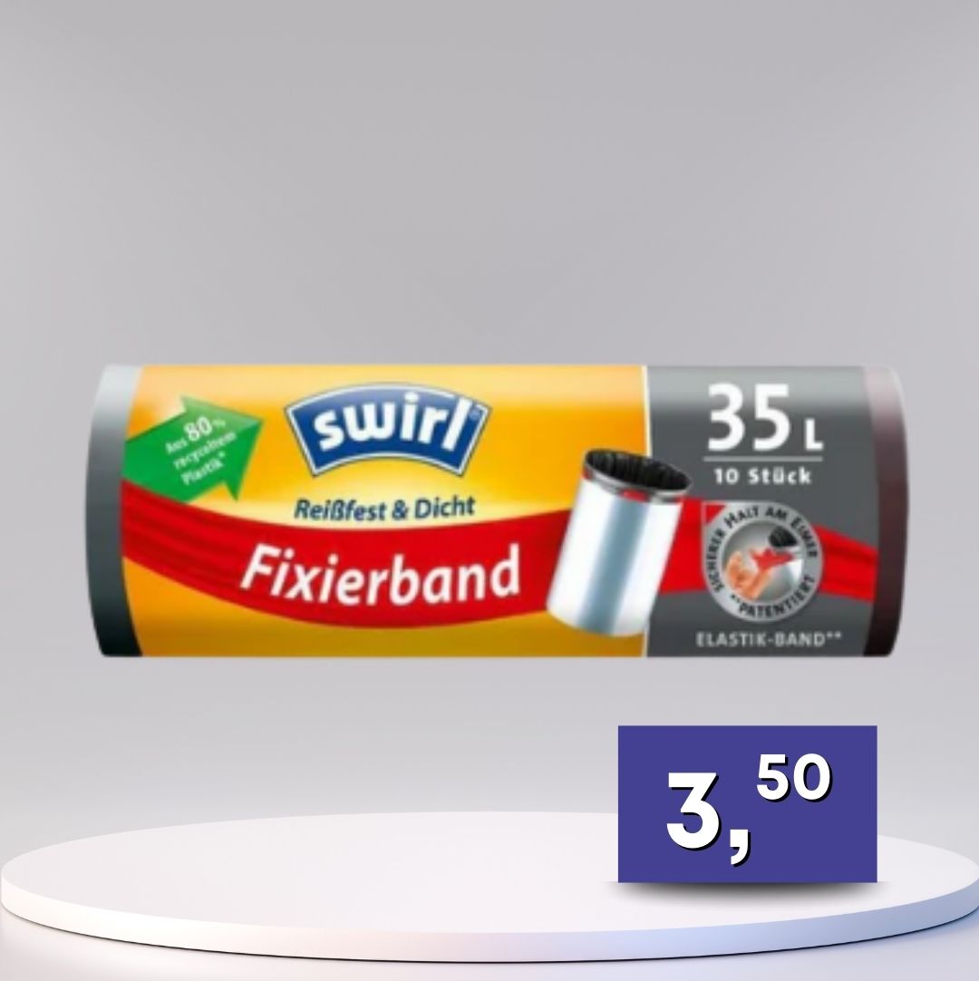 Swirl – vrecia na odpad, zaťahovacie s elastickým lemom