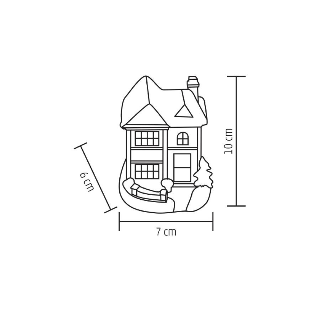 Zimné LED domčeky farebné, rôzne druhy