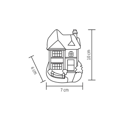 Zimné LED domčeky farebné, rôzne druhy