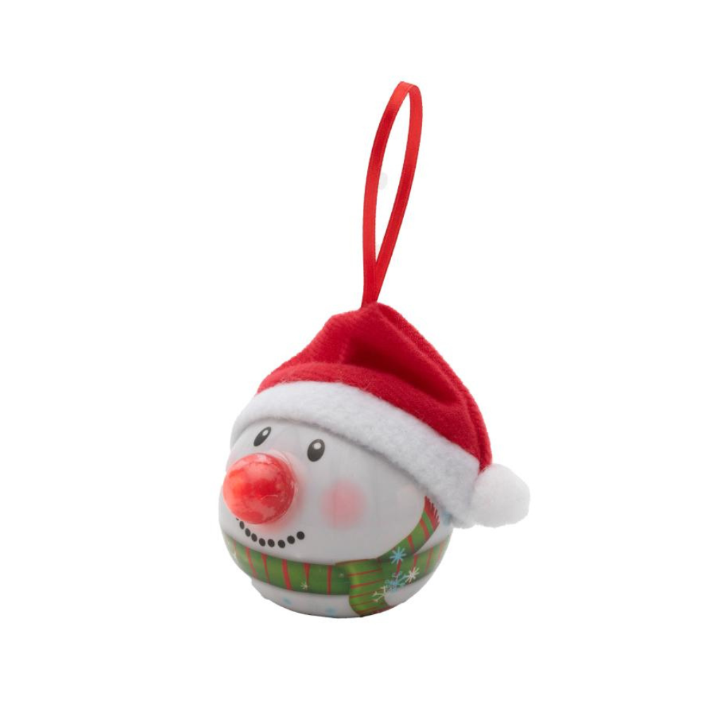 LED guľa so snehuliakom